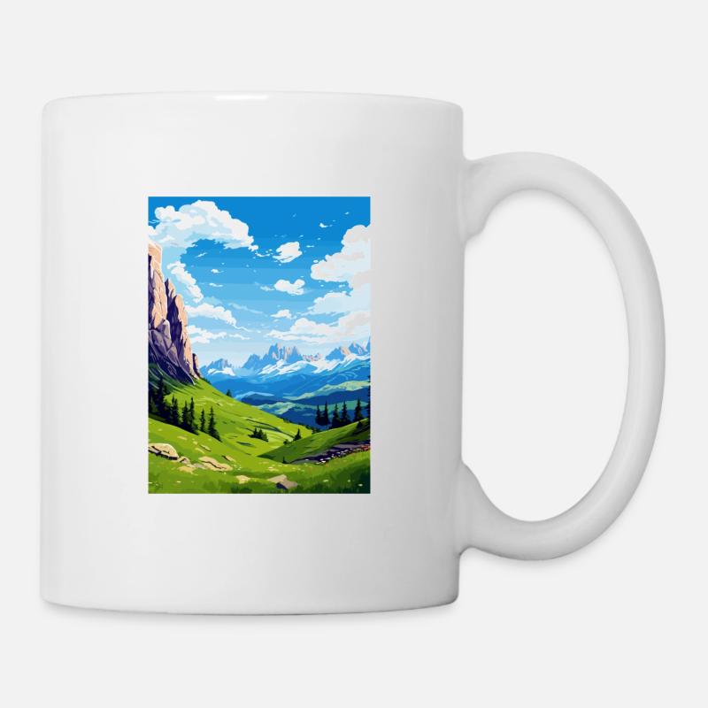 Dolomiten Dolomiten Dolomiten Gebirge Italien - Tasse - Weiß