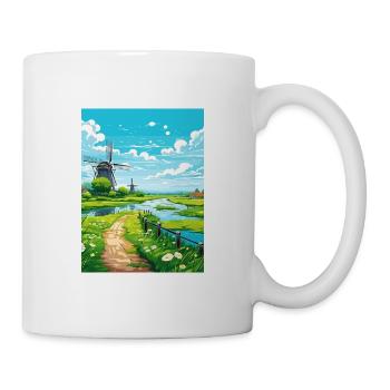 Netherlands Vintage Travel Poster WPA Souvenir - Mug - white - Right