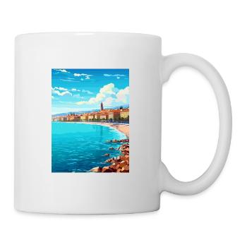 Nice Francescape Vintage Travel Poster Souvenir - Mug - white - Right