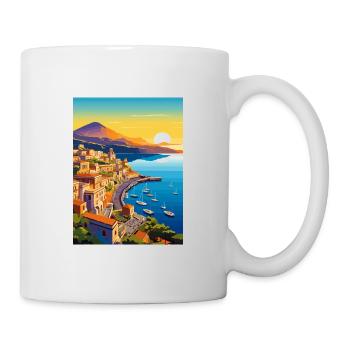 Sorrente Italie Vintage voyage affiche WPA Souvenir - Mug blanc - blanc - Droite