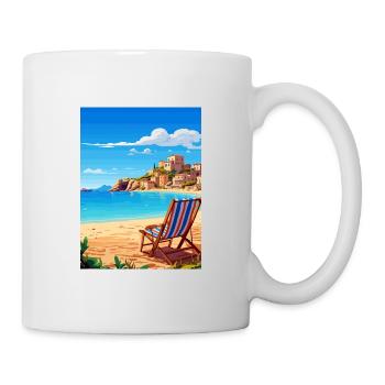 Sicile Italie Décoration Vintage Voyage Affiche WPA - Mug blanc - blanc - Droite