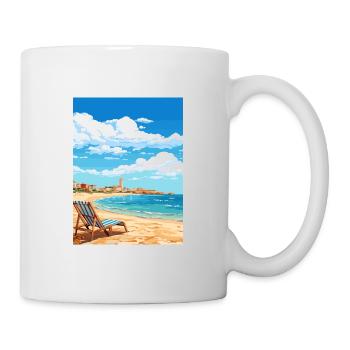 Costa De La Luz Espagne Vintage Voyage Poster WPA - Mug blanc - blanc - Droite