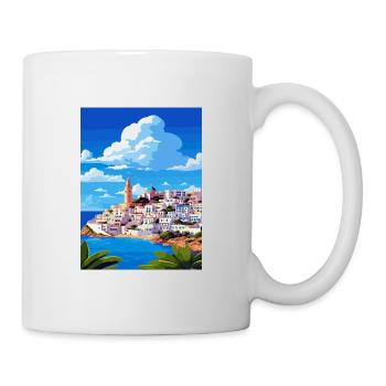 Ibiza Spain Vintage Travel Poster WPA Souvenir - Mug - white - Right