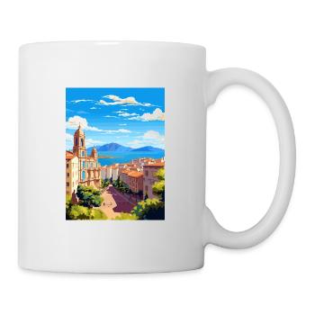 Malaga Espagne Vintage voyage affiche WPA Souvenir - Mug blanc - blanc - Droite