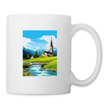 Ramsau Germany Berchtesgaden Vintage Travel Poster - Mug - white - Right