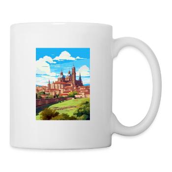 Salamanque Espagne Vintage voyage affiche WPA Souvenir - Mug blanc - blanc - Droite