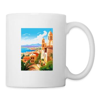Tarragona Spain Vintage Travel Poster WPA Souvenir - Mug - white - Right