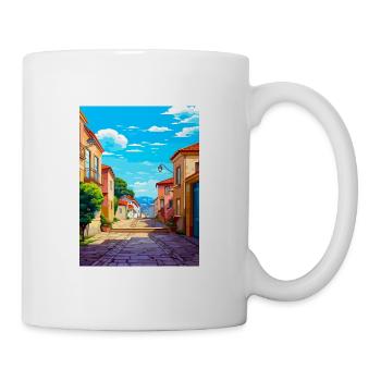 Vianna Do Castelo Portugal Vintage Reiseposter - Tasse - Weiß - Rechts