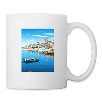 Sines Portugal Vintage Travel Poster WPA Souvenir - Mug - white - Right