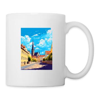 Regensburg Germany Vintage Travel Poster Souvenir - Mug - white - Right