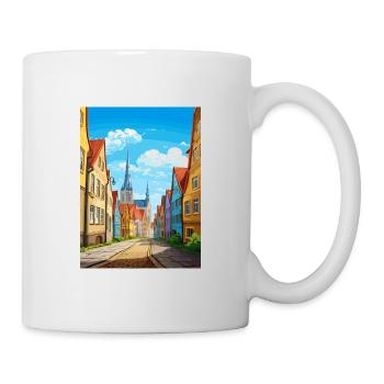 Rostock Germany Vintage Travel Poster WPA Souvenir - Mug - white - Right