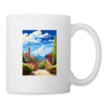 Bergamo Italy Vintage Travel Poster WPA Souvenir - Mug - white - Right