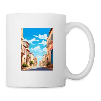 Palma Nova Spain Vintage Travel Poster Souvenir - Mug - white - Right