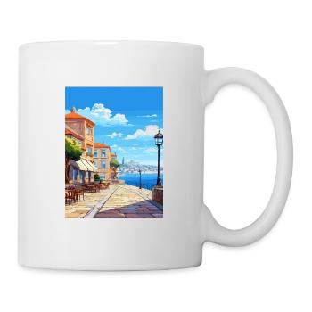 Vila Nova De Gaia Portugal Affiche de voyage Vintage - Mug blanc - blanc - Droite