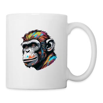 Monkey / Animal / Zoo / Chimpanzee / Wild / Comic - Mug - white - Right