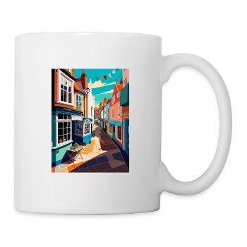 Folkestone Angleterre Kent Vintage voyage affiche WPA - Mug blanc - blanc - Droite