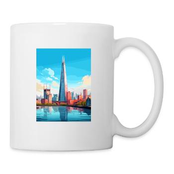 The Shard London England Vintage Travel Poster WPA - Mug - white - Right
