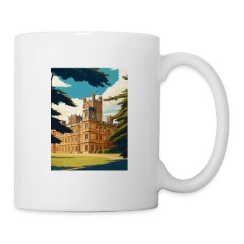 Highclere Castle England Vintage Travel Poster WPA - Mug - white - Right