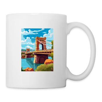 Bristol England Bridge Vintage Travel Poster WPA - Mug - white - Right