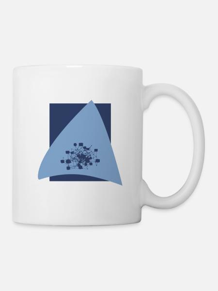 Cryptowährung Coin Bitcoin - Tasse - Weiß