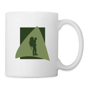 Rucksack Wanderung Wandern - Tasse - Weiß - Rechts