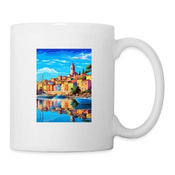 La Spezia Italien Vintage Reiseposter WPA Souvenir - Tasse - Weiß - Rechts