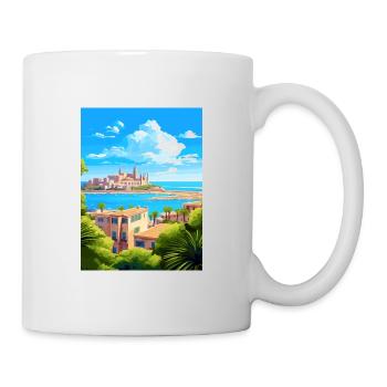 Palma De Mallorca Spain Vintage Travel Poster WPA - Mug - white - Right