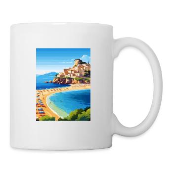 Sicile Italie Décoration Vintage Voyage Affiche WPA - Mug blanc - blanc - Droite