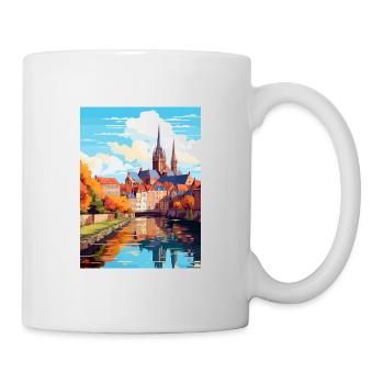 Amiens France Vintage Travel Poster WPA Souvenir - Mug - white - Right