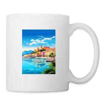 La Spezia Italien Vintage Reiseposter WPA Souvenir - Tasse - Weiß - Rechts