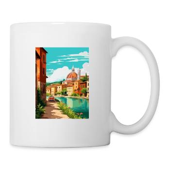 Vérone Italie Décoration Vintage Voyage Affiche WPA - Mug blanc - blanc - Droite