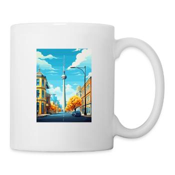 Berlin Deutschland Vintage Reiseposter WPA Souvenir - Tasse - Weiß - Rechts