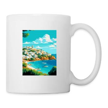 Ibiza Spain Vintage Travel Poster WPA Souvenir - Mug - white - Right