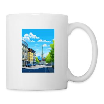 Zurich Suisse Vintage voyage affiche Souvenir - Mug blanc - blanc - Droite