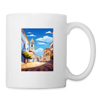 Evora Portugal Vintage Travel Poster WPA Souvenir - Mug - white - Right