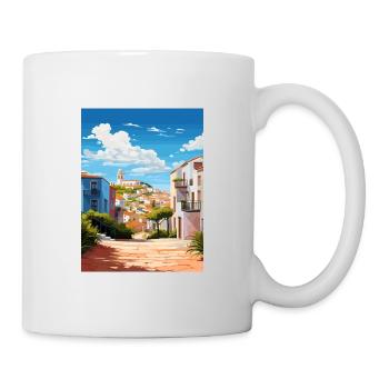 Grandola Portugal Vintage voyage affiche Souvenir - Mug blanc - blanc - Droite