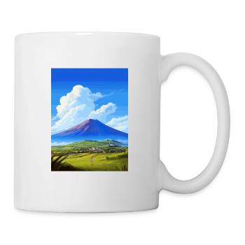 Pico Island Portugal Vintage Reiseposter WPA Kunst - Tasse - Weiß - Rechts
