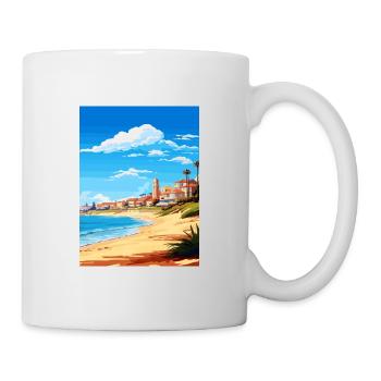Cascais Portugal Vintage voyage affiche Souvenir - Mug blanc - blanc - Droite