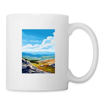 Serra Da Estrela Portugal Vintage Reiseposter - Tasse - Weiß - Rechts