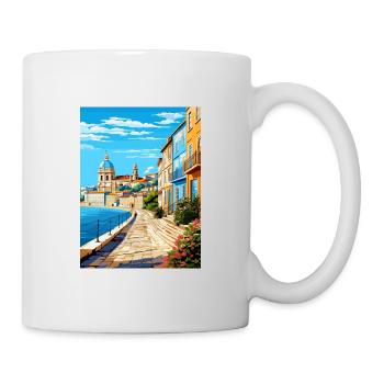 Coimbra Portugal Vintage voyage affiche Souvenir - Mug blanc - blanc - Droite