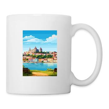 Coimbra Portugal Vintage voyage affiche Souvenir - Mug blanc - blanc - Droite