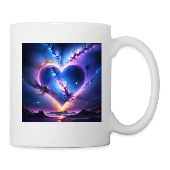 coeur boréale - Mug blanc - blanc - Droite