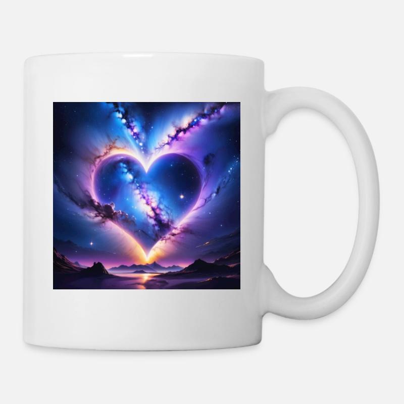 Boreales Herz - Tasse - Weiß