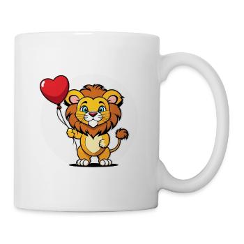 Lion Heart - Valentine's Day - Mug - white - Right