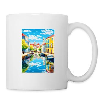 Aveiro Portugal Vintage Travel Poster WPA Souvenir - Mug - white - Right