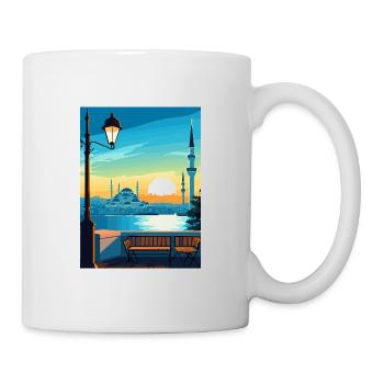 Istanbul Décoration Turquie Vintage Affiche De Voyage - Mug blanc - blanc - Droite