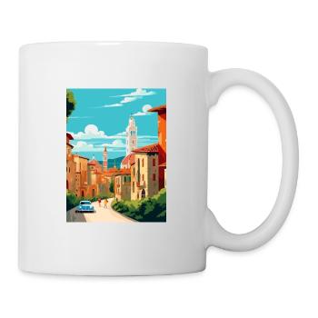 Vérone Italie Décoration Vintage Voyage Affiche WPA - Mug blanc - blanc - Droite