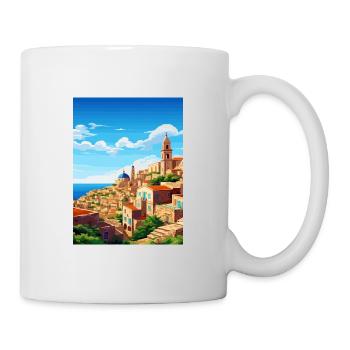 Malta Vintage Travel Poster WPA Souvenir - Mug - white - Right
