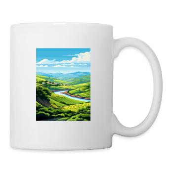Douro Valley Portugal Vintage Travel Poster WPA - Mug - white - Right