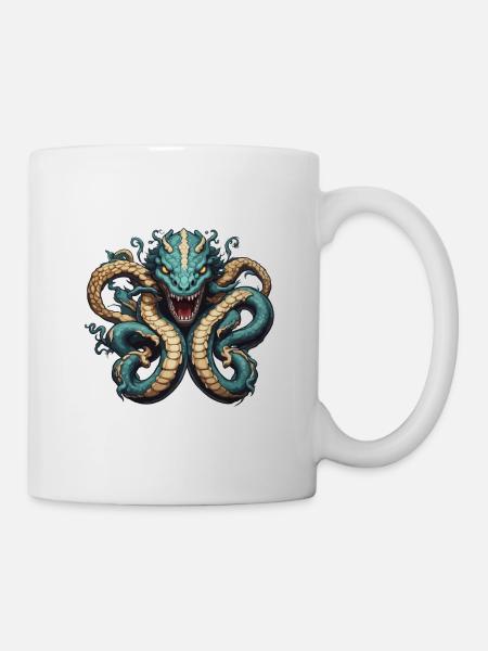 Hydre / Mythologie grecque / Serpent - Mug blanc - blanc